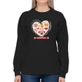 thumbnail image 1 of Valentine's Day Pets Love Sweatshirt Women -Image by Shutterstock, Female Medium, 1 of 4