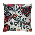thumbnail image 1 of Valentine's Day Pillow Covers Red Black Heart Decor Throw Pillow Covers Decorative Throw Pillows Valentines Day Decor for Home Sofa, 1 of 5