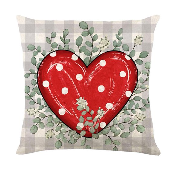 Valentine's Day Pillowcase, Letter Love Printed Bed Pillowcase Head