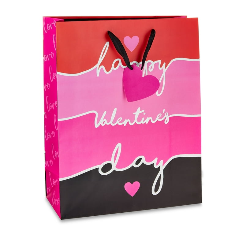 Hallmark 13 Ombré Hearts Large Valentine's Day Gift Bag with Tissue Paper