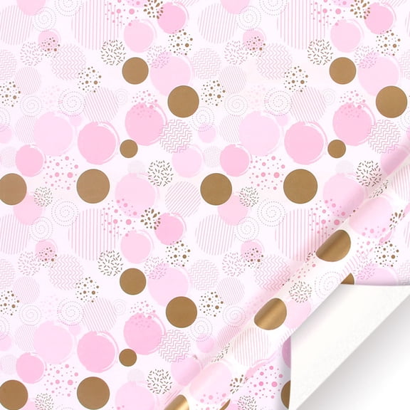 Valentine's Day Pink and Gold Star Tissue Paper Bulk,Wrapping Tissue Paper for Gift Bags, 20 x 28 Inch Gift Wrap for Christmas Birthday Wedding Graduation DIY Crafts Holiday Flowers-1 Sheets