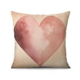 thumbnail image 1 of Valentine's Day Pink Love Heart Pillowcases Anniversary Decorative GiftThrow Pillow Covers 18 X 18 Inch, Set Of 4, Linen Study Sofa Cushion Cover Indoor Living Room Home Decor（double-side）, 1 of 2