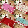 thumbnail image 1 of Valentine's Day Placemats, Happy Valentines Day Pattern Watercolor Heart Table Mat Heart Decorative Place Mats for Birthday Wedding Tableware Decor, 1Pcs, 18 x 12 Inch, 1 of 7