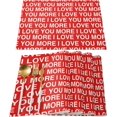 thumbnail image 1 of Valentine''s Day Placemats Set of 6, I Love You More Placemat for Dining Table Decorations, Cotton Linen Simple Words Red Place Mats, Valentines Table Mats for Kitchen Dinner Holiday Party Decor, 1 of 6
