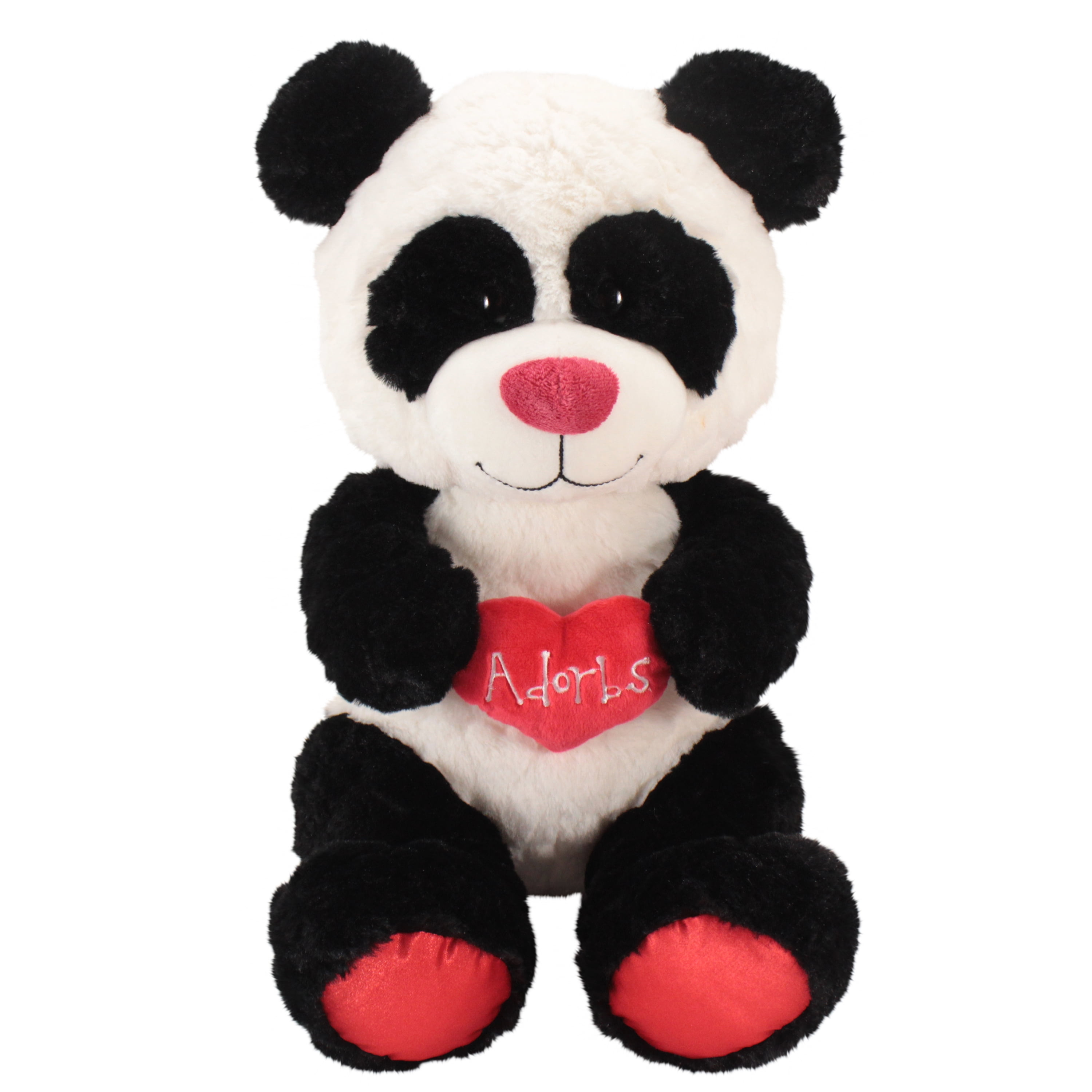 Valentine Panda, Valentine Panda Stuffed Animal with Red Heart