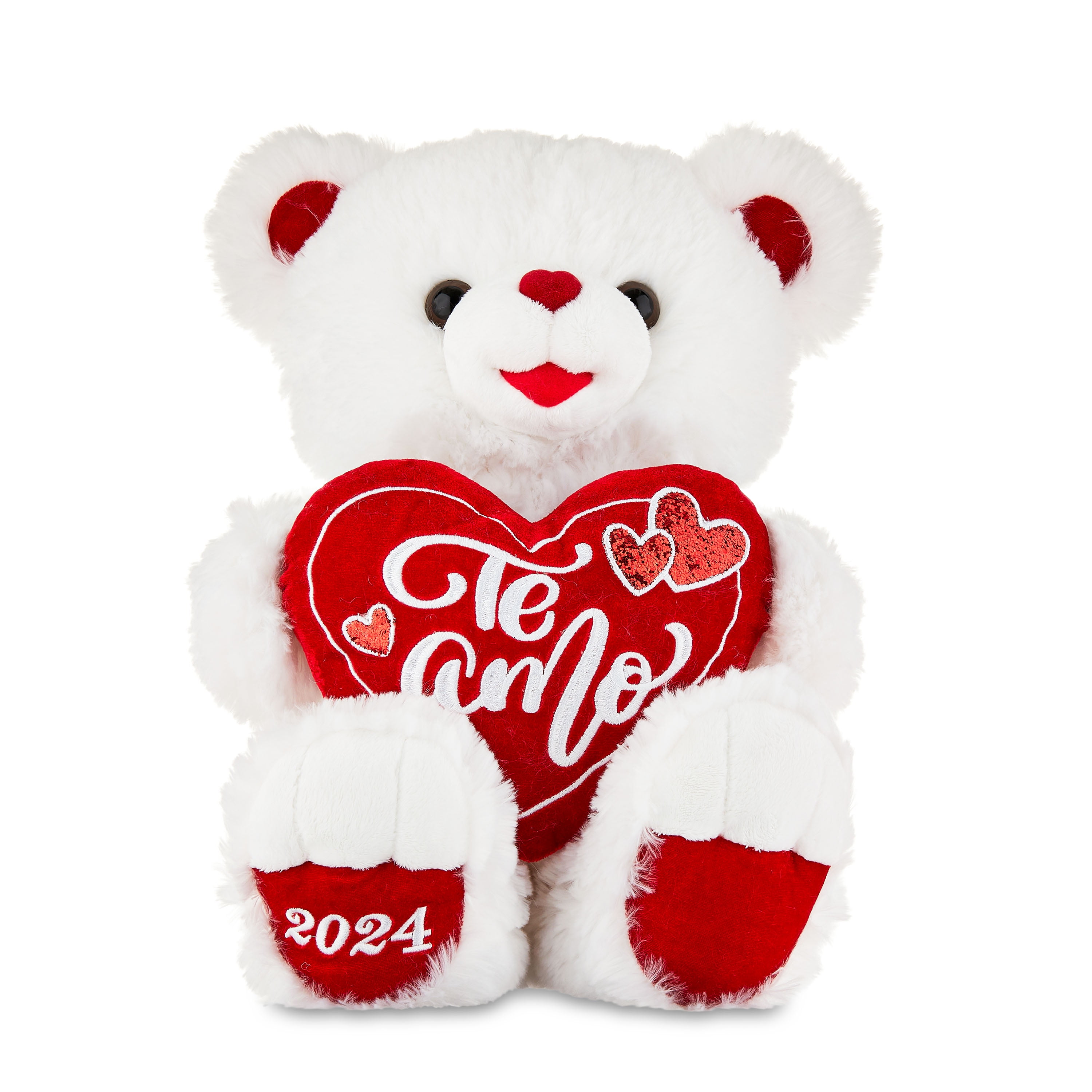 Valentine's Day Plush Spanish Sweetheart Teddy, White, by Way To
