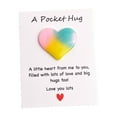 thumbnail image 1 of Valentine's Day Pocket Hug Heart with Greeting Cards, Distance Relationship Gifts for Boyfriend Girlfriend, I Love You Gift for Him Her, Three Color Gradient Star Moon Design,A, 1 of 4