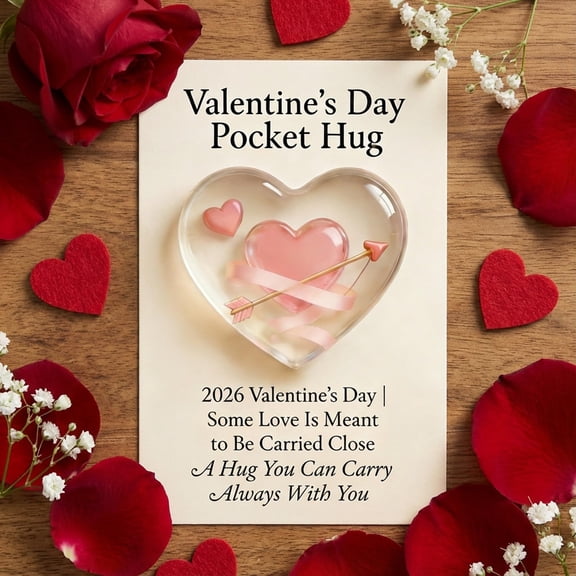 Valentine's Day Pocket Hug Plush Gift - Soft Plush Material Hug-Shape Design Pocket-Sized For Easy Carrying - For Boyfriend Girlfriend Husband Wife, Valentine's Day, Anniversary,