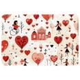 thumbnail image 1 of Valentine's Day Polyester Chair Rug Mat, Non-Slip and Machine Washable Area Rugs, 1 of 6