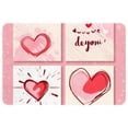 thumbnail image 1 of Valentine's Day Polyester Non-Slip Machine Washable Bath Rug Outdoor Carpet Bath Rugs, 1 of 6