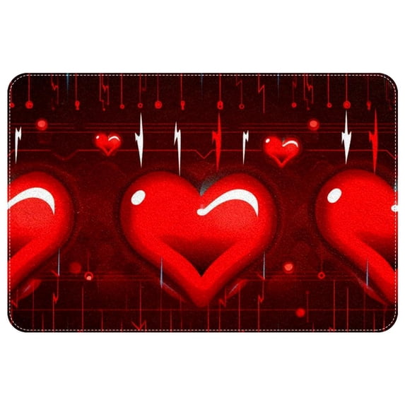 Valentine's Day Polyester Outdoor Carpet Game Mat Floor Mats: Non-Slip & Machine Washable