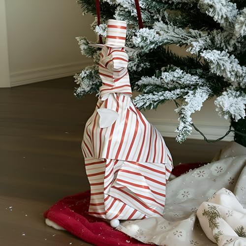 Valentine's Day Porch Goose Gift 23 Inch Lawn Decor Including Plaster Goose Statue and DIY Outfit for Outdoor Garden Yard Lawn Patio Valentines Gifts Decoration$$Garden & Patio