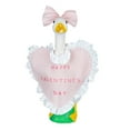 thumbnail image 1 of Valentine's Day Porch Goose Outfits Pink Heart Lace Trim Porch Goose Clothes Fits 17" Cement Goose Statue, Valentine's Day Outdoor Decor for Yard, Garden, Patio, Lawn Art and Pathway Decor, 1 of 7
