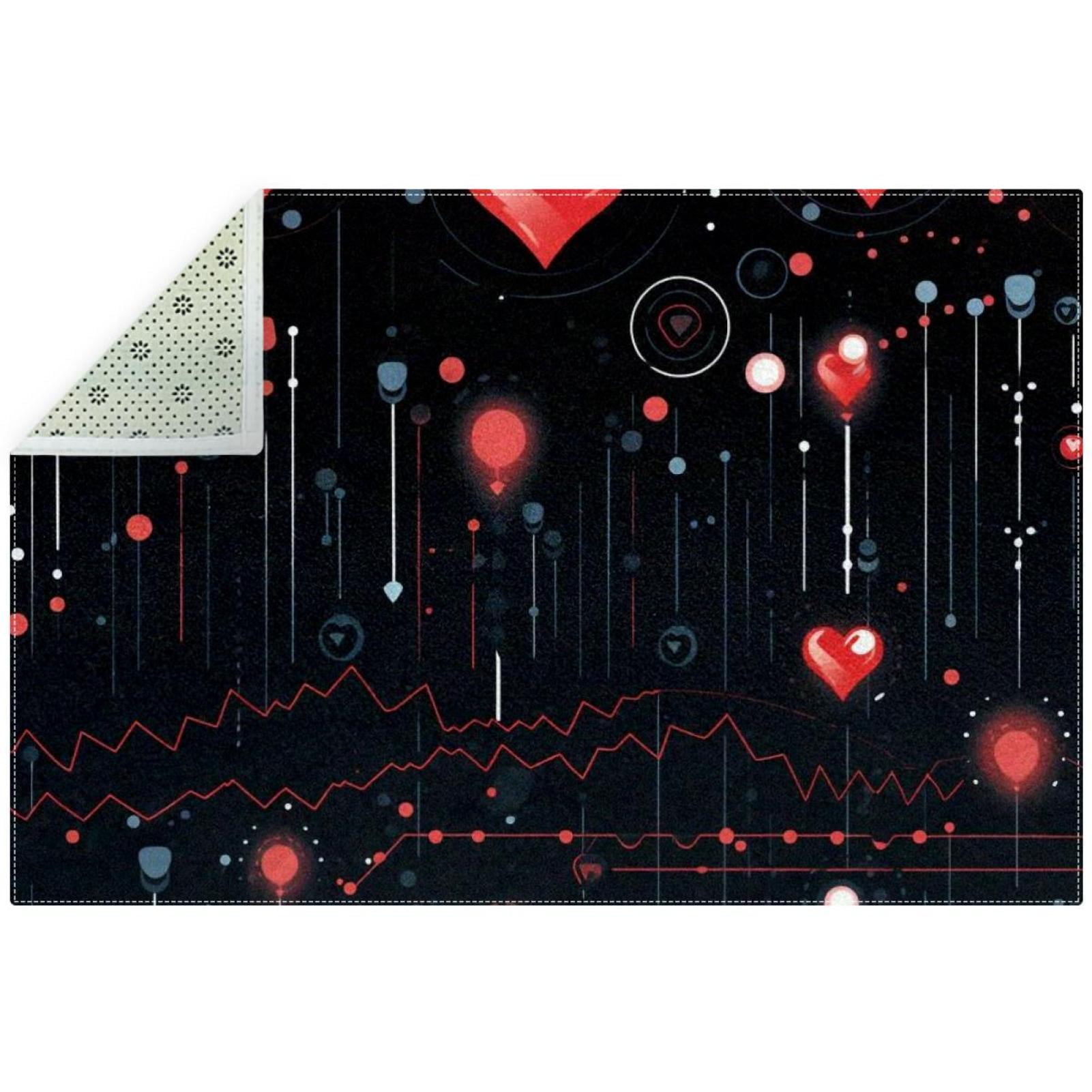 Valentine's Day Premium Polyester Kitchen Floor Mat Durable & Stylish