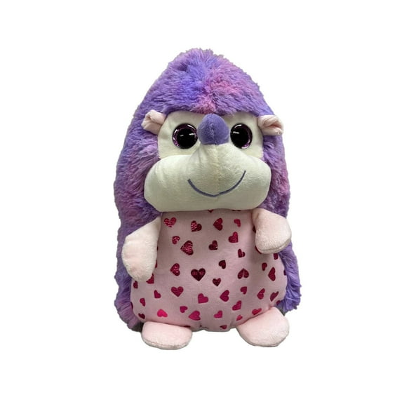 Valentine's Day Purple Pink Hedgehog Plush Stuffed Animal