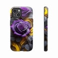 thumbnail image 1 of Valentine's Day Purple Rose Artistic Print Protective Case Compatible with iPhone 11/12/13/14/15/16 (Pro Max/Plus) Gift for Her Couples, 1 of 9