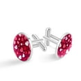 thumbnail image 1 of Valentine's Day Ravishing Formal Attire Stainless Steel Cuff Link Set for Special Occasions, 1 of 6
