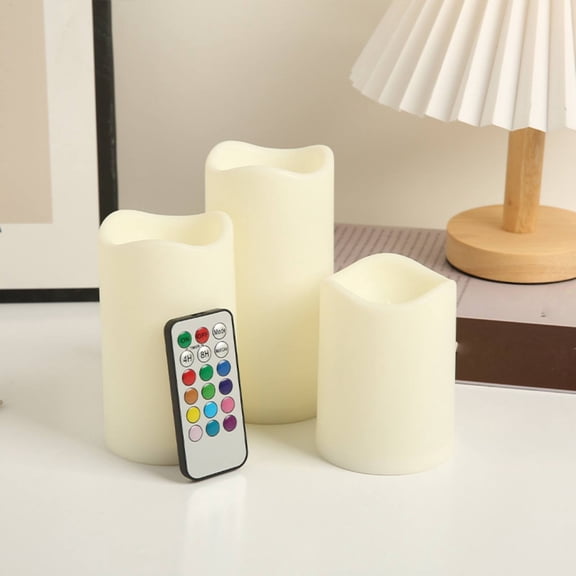 Valentine's Day Rechargeable Flameless Tea Light Candles with Timer Remote, 3pcs Electric Flickering Votive Candles for Aniversary Wedding Centerpiece Table Decor Christmas