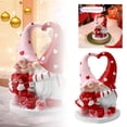 thumbnail image 1 of Valentine's Day Resin Desktop Decorations Kissing Couple Figurines Holding heart with Love written Valentines Elf Table Decor for Home Indoor Decor Sweet Gifts for Him Her(4.8 Inch), 1 of 9