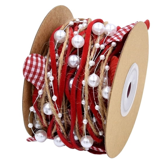 Valentine's Day Ribbon Burlap Burgundy Jute Accessories Red Wired Decoration Bride