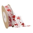 thumbnail image 1 of Valentine's Day Ribbon Wired with Heart, 11 Yard Polyester Decorative Ribbons for Gift Wrapping Bows DIY Crafts Wedding Art Decor, 0.39" Width, 1 of 9
