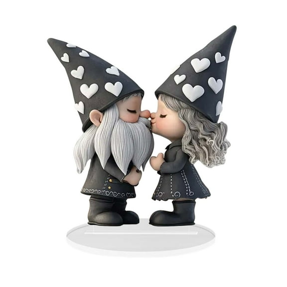 Valentine's Day Romantic Couple Kissliving Room Bedroom Decoration Acrylic Table Placed A Caring Holiday Gift