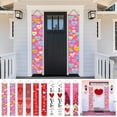 thumbnail image 1 of Valentine’s Day Romantic Red Door Couplets & Hanging Banners - Festive Party Decor for Home Celebrations, Durable Fabric Ornaments to Enhance Romantic Ambiance, Easy to Hang/Reusable, 71*12in, A, 1 of 5