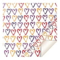 thumbnail image 1 of Valentine's Day Romantic Wrapping Paper Black Love And Red Hearts In Various Size On White Wrapping Paper 1 Sheet for Wedding Anniversary Birthday Holiday, 1 of 4