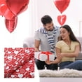 thumbnail image 1 of Valentine's Day Romantic Wrapping Paper Black Love And Red Hearts On White Wrapping Paper Sheets Ribbon for Wedding Anniversary Baby Shower Birthday Holiday 19.7 Inch X 27.5 Inch, 1 of 7