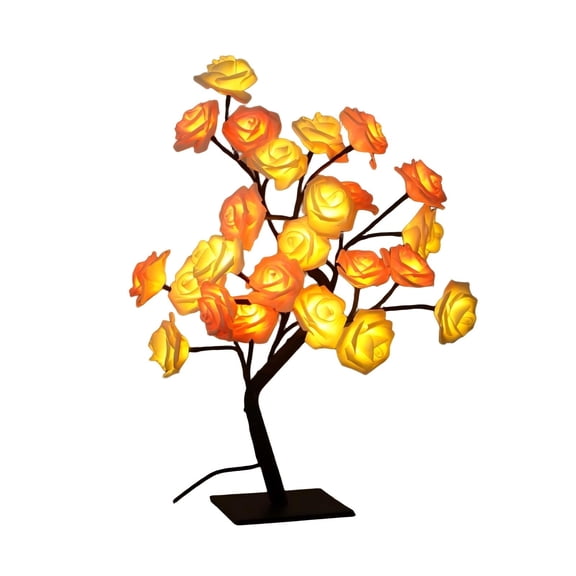 Valentine's Day Rose Tree Light Home Scene Decoration With 24 Lights Usb Power Supply And Switch, For Romantic Interior Decoration Valentine's Day Rose Tree Light Home Scene