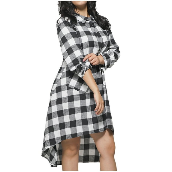 Valentine's Day Savings 2024! TAGOLD Womens Evening Dress,Summer Dress for Womens,Fashion Women Casual Dress V-Neck Long Sleeve Dress Long Waist Patchwork Dress