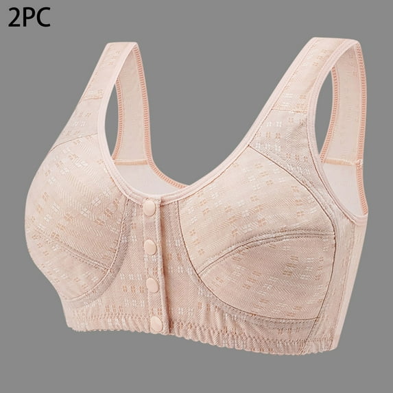 Valentine's Day Savings Clearance 2024! TAGOLD Womens Plus Size Bra,Women Sexy Lingerie Cotton Comfortable U-shaped Back Without Steel Rings Three-Dimensional Cup Underwear Bra