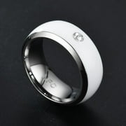 Valentine's Day Savings! QTOCIO Gifts for Men, Nfc Mobile Phone Smart Ring Stainless Steel Ring Wireless Radio Frequency Communication Water Resistance Jewelry