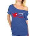 thumbnail image 1 of Valentine's Day Shirt for Women Cupid in Mask My Valentine 2021 Women Tees Graphic Off Shoulder T-Shirt Gifts for Her, 1 of 4