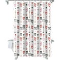 thumbnail image 1 of Valentine''s Day Shower Curtain Cupid''s Arrow Shower Curtains for Bathroom Decor Love Letter Simple lines Heart Shape Bath Curtains Sets for Valentines Day Home Decor Waterproof Extra Long 72" X 84", 1 of 5