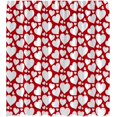 thumbnail image 1 of Valentine''s Day Shower Curtain Red Heart Romantic Love Hearts Sweet Couple Sweethearts Wedding Lover Modern Simple Bath Curtain with Hooks, 1 of 5