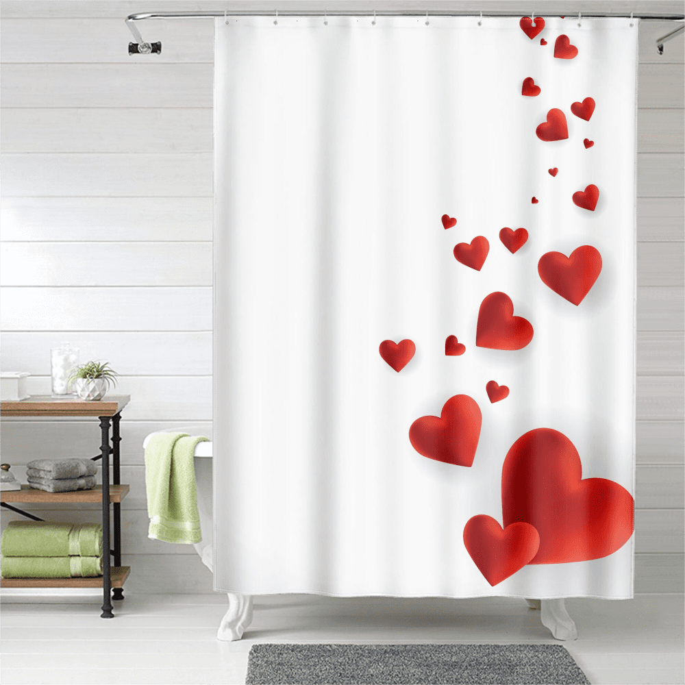 valentines day shower curtain sets