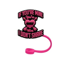 Valentine's Day Silicone Straw Cap Plug Adorable Cartoon Drink Cover Decoration for Festive Beverages and Party Celebrations