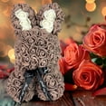 thumbnail image 1 of Valentine's Day Simulation Rose Bunny Cuddle Foam Cuddle Bunny Romantic Gift Plush Toy for Birthday Holiday Home Decoration and Romantic Occasion, 1 of 7