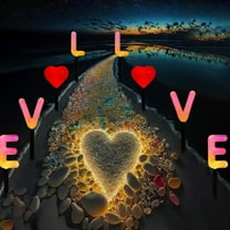 Valentine's Day Solar Lights | 4-in-1 LED String Lights with Heart Elementals | Outdoor Garden Yard Holiday Decoration | 1 Pack