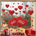 thumbnail image 1 of Valentine’s Day Static Entrance & Window Clings - Festive Decals for Malls/Storefronts/Home Entryways, Cute Love-Themed Stickers for Valentine’s Day, No-Adhesive Holiday Decor, 24*16in, B, 1 of 6