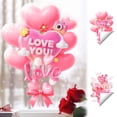thumbnail image 1 of Valentine’s Day Static Window Stickers - Romantic Love-Themed Clings for Shop Doors & Home Windows, No-Adhesive Reusable Decals for Holiday Ambiance, Easy to Apply & Remove Party Decor, 21*15in, A, 1 of 7