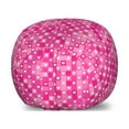 thumbnail image 1 of Valentine's Day Storage Toy Bag Chair, Girly Hearts Mosaic on Geometric Checkered Gradient Backdrop, Stuffed Animal Organizer Washable Bag, Large Size, Pink Magenta and White, by Ambesonne, 1 of 3