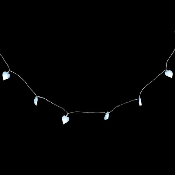 Valentines Day Heart Shaped LED String Lights 3 Meter Fabric Fairy Lights for Indoor Decoration