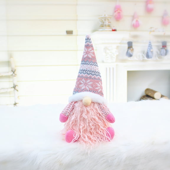 Valentine's Day Stuffed Animals Pink Valentine day Gnomes Decorations Handmade Swedish Tomte Gnome with Retractable Legs Valentines Gnome Standing Couple Decoration Pink Valentines Day Decor