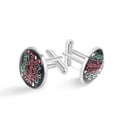 thumbnail image 1 of Valentine's Day Stylish Shirt Cufflink Set Made of Stainless Steel for Formal Wear - for Weddings and Special Occasions - Silver Jewelry Option Available, 1 of 6