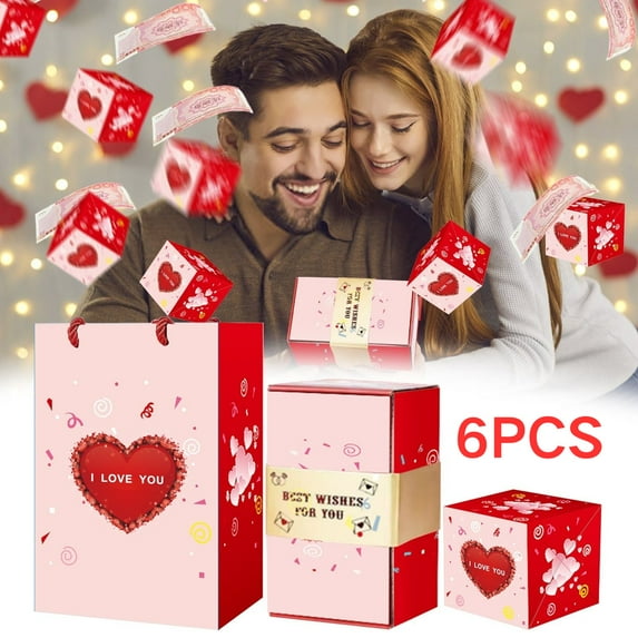 Valentine's Day Surprise Gift Box Explosion for Money, Money Gift Boxes for Cash Pop Up, Money Spring Gift Box Money Box for Cash
