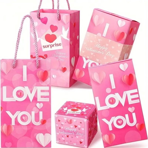 Valentine's Day Surprise Jumping Box,Bouncing Red Gift Box with Fun Surprise Mechanism,Durable Gift for Valentines Day Birthday or Special Events,Perfect for Cash,Trinkets,or Jewelry-A