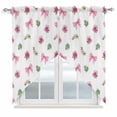 thumbnail image 1 of Valentine's Day Swag Valances for Windows, Kitchen Window Curtains Over Sink, Spring Roses Romantic Pink Bows Leaves Window Treatment Curtains for Living Room/Bedroom Curtains 2 Panel Sets 36"x45", 1 of 8