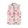 thumbnail image 1 of Valentine's Day Sweater Vest for Men V-Neck Sleeveless Button Up Cardigan Valentines Vest Sweater, 1 of 7